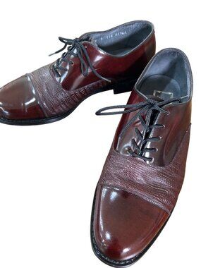 Stuart McGuire size 8 EEE burgundy/oxblood dress shoes vintage